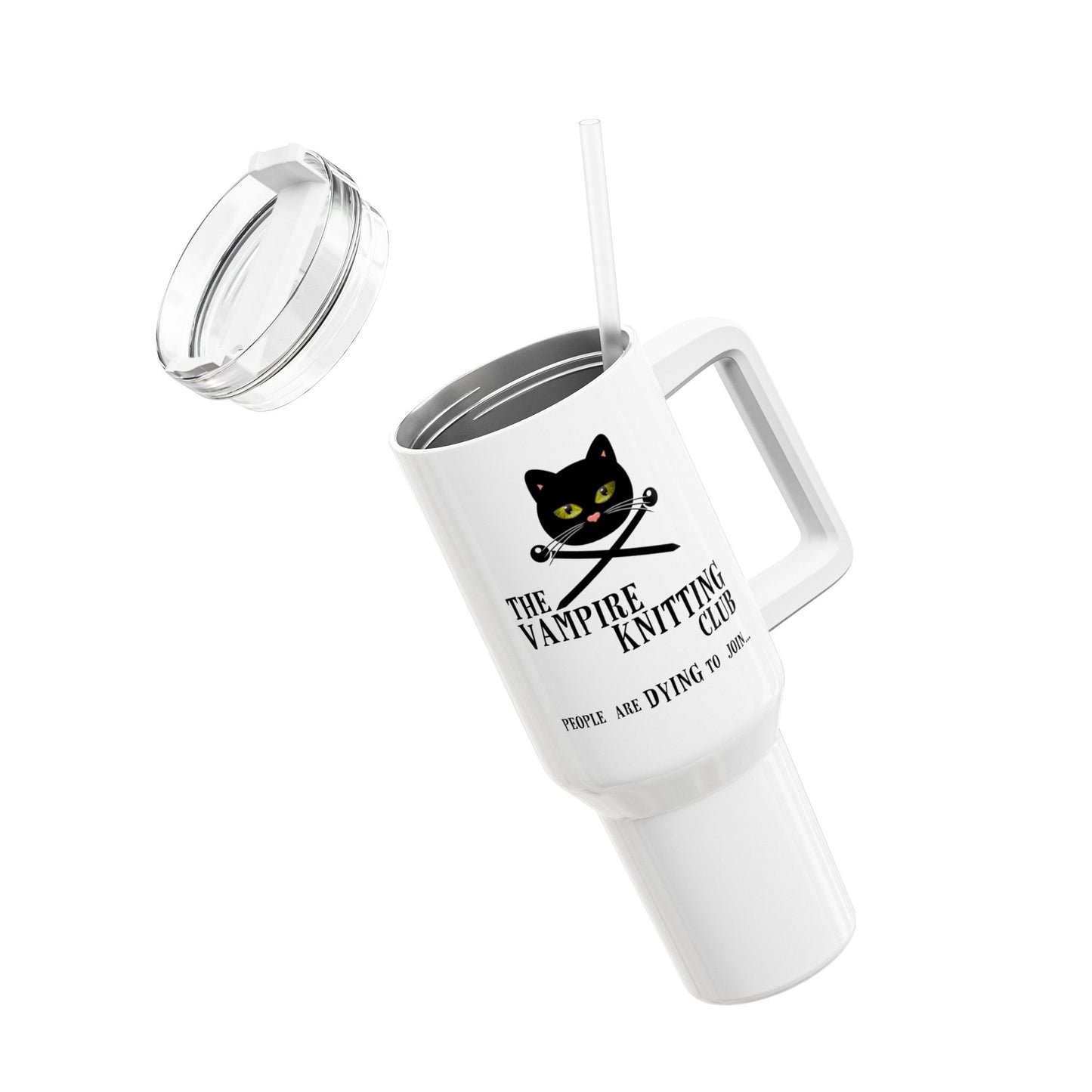 Vampire Knitting Club Insulated Large Travel Mug, 1.2l