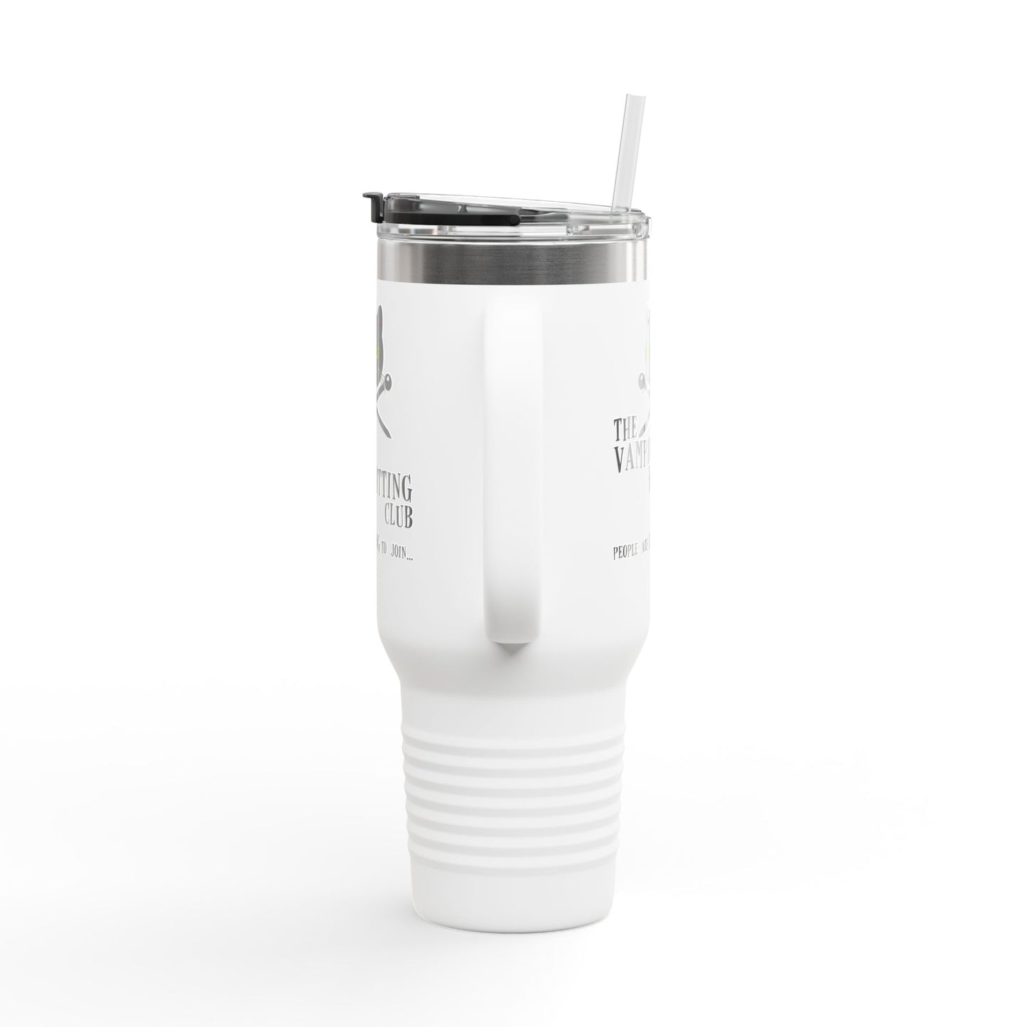 Vampire Knitting Club Insulated Large Travel Mug, 40oz (6 different colors)