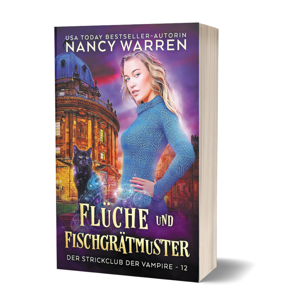 Flüche und Fischgrätmuster: Ein Paranormaler Cosy-Krimi (Der Strickclub der Vampire 12)