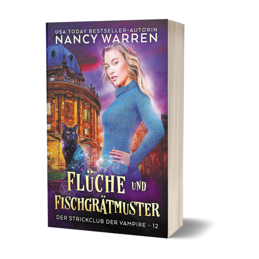 Flüche und Fischgrätmuster: Ein Paranormaler Cosy-Krimi (Der Strickclub der Vampire 12)