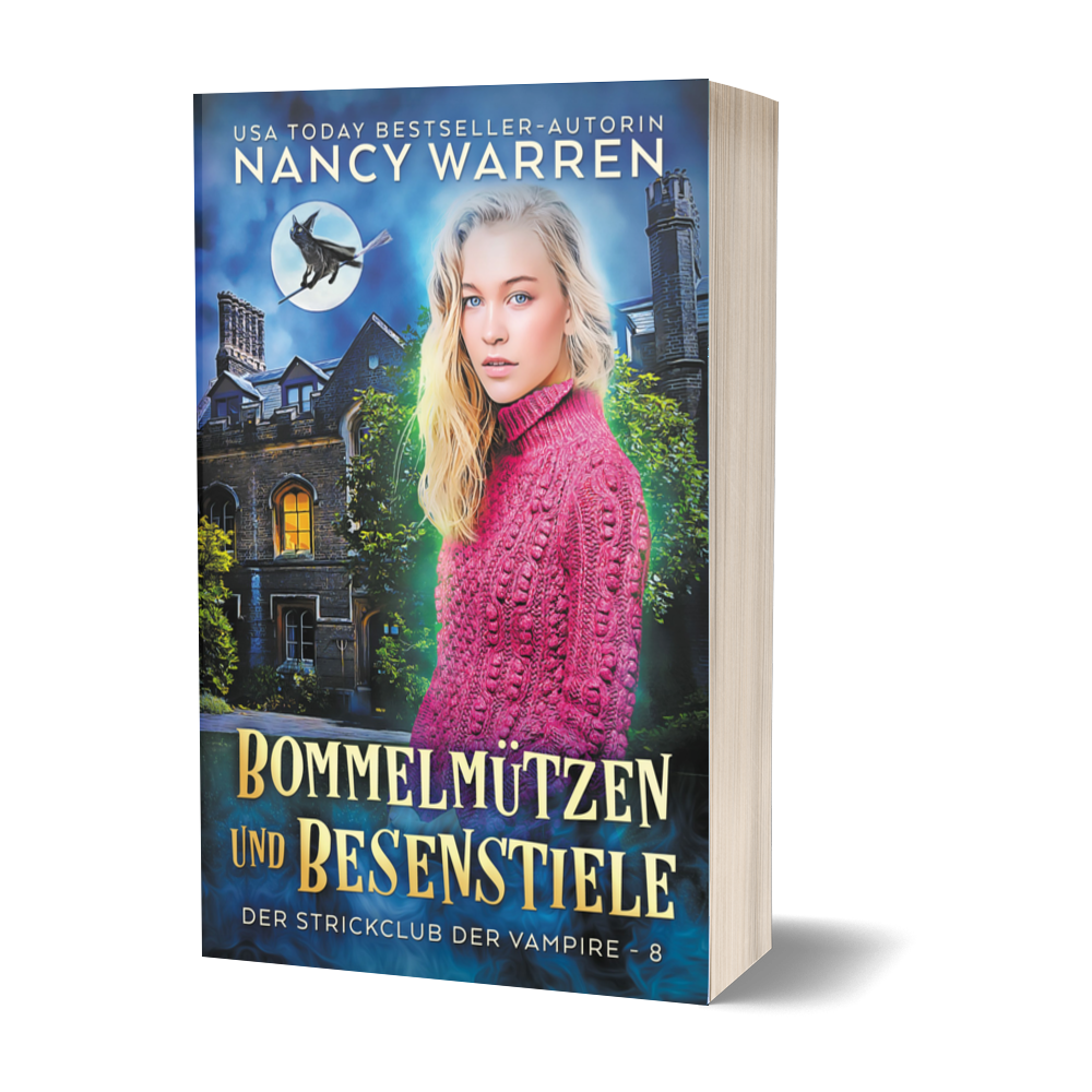 Bommelmützen und Besenstiele: Ein Paranormaler Cosy-Krimi (Der Strickclub der Vampire 8)