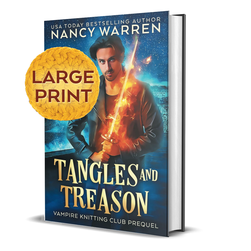 Tangles and Treason hardcover large print by Nancy Warren
