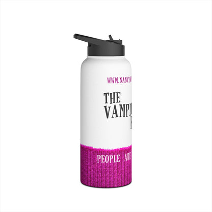 Stainless Steel Water Bottle, Standard Lid. Exclusive Vampire Knitting Club merchandise by Nancy Warren.