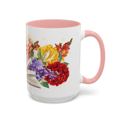 Magical Flowers Mug (11, 15oz). Exclusive Village Flower Shop Mysteries merchandise from Nancy Warren