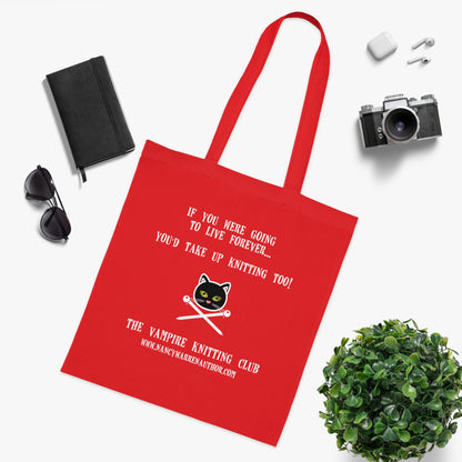 Cotton Tote Knitting Bag Carry your knitting in style with this exclusive design.