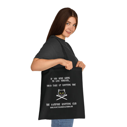 Cotton Tote Knitting Bag Carry your knitting in style with this exclusive design.