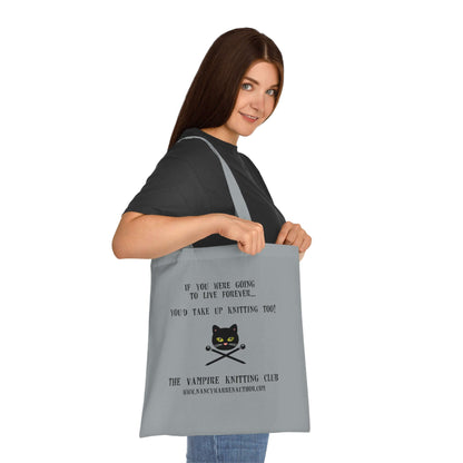 Cotton Tote Knitting Bag Carry your knitting in style with this exclusive design.