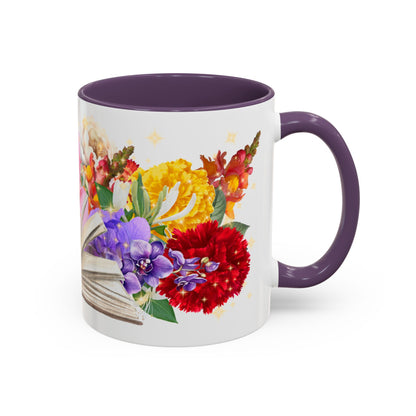 Magical Flowers Mug. Exclusive Village Flower Shop Mysteries merchandise from Nancy Warren.