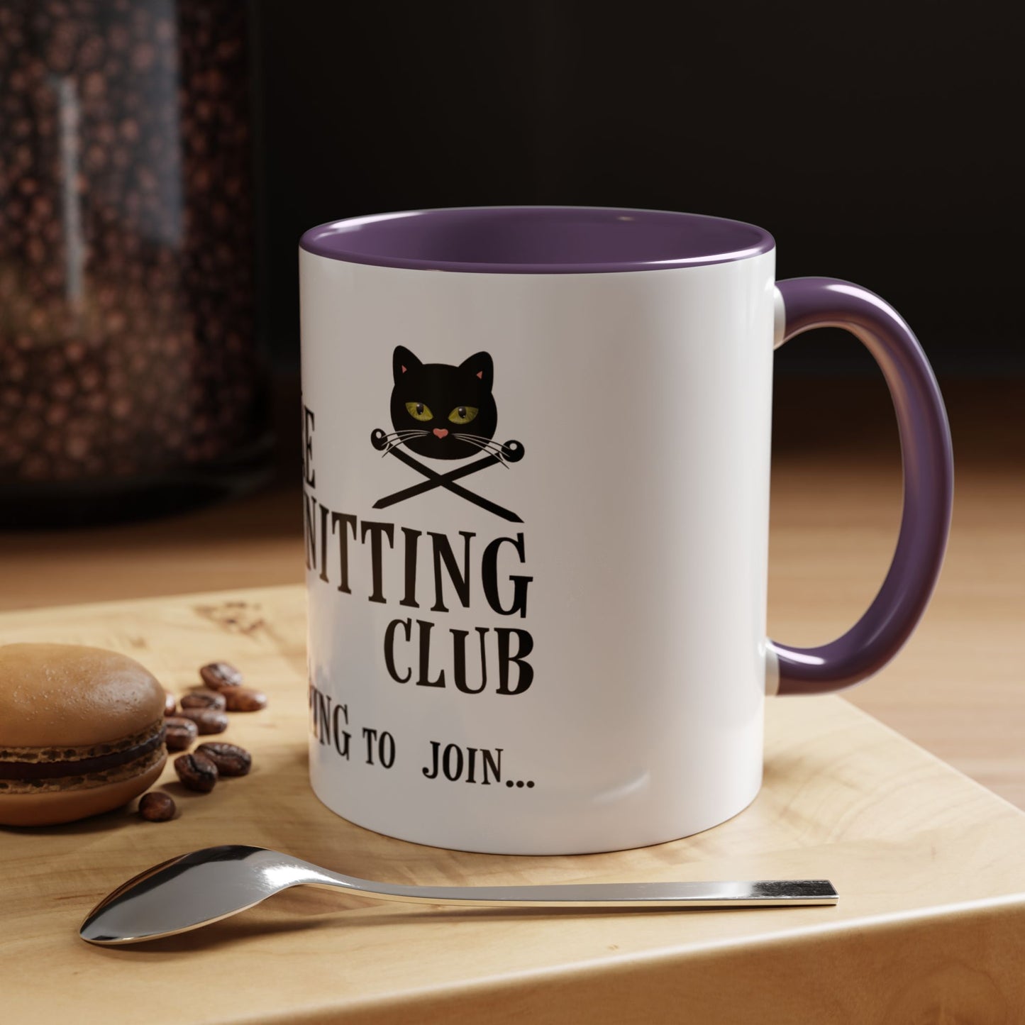 Vampire Knitting Club Mug (11, 15oz - white)