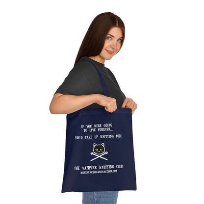 Cotton Tote Knitting Bag Carry your knitting in style with this exclusive design.