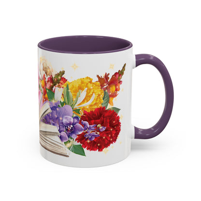 Magical Flowers Mug (11, 15oz). Exclusive Village Flower Shop Mysteries merchandise from Nancy Warren