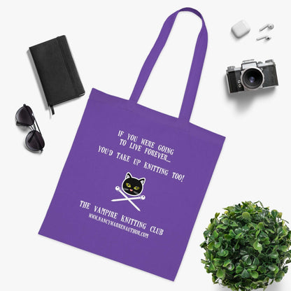 Cotton Tote Knitting Bag Carry your knitting in style with this exclusive design.