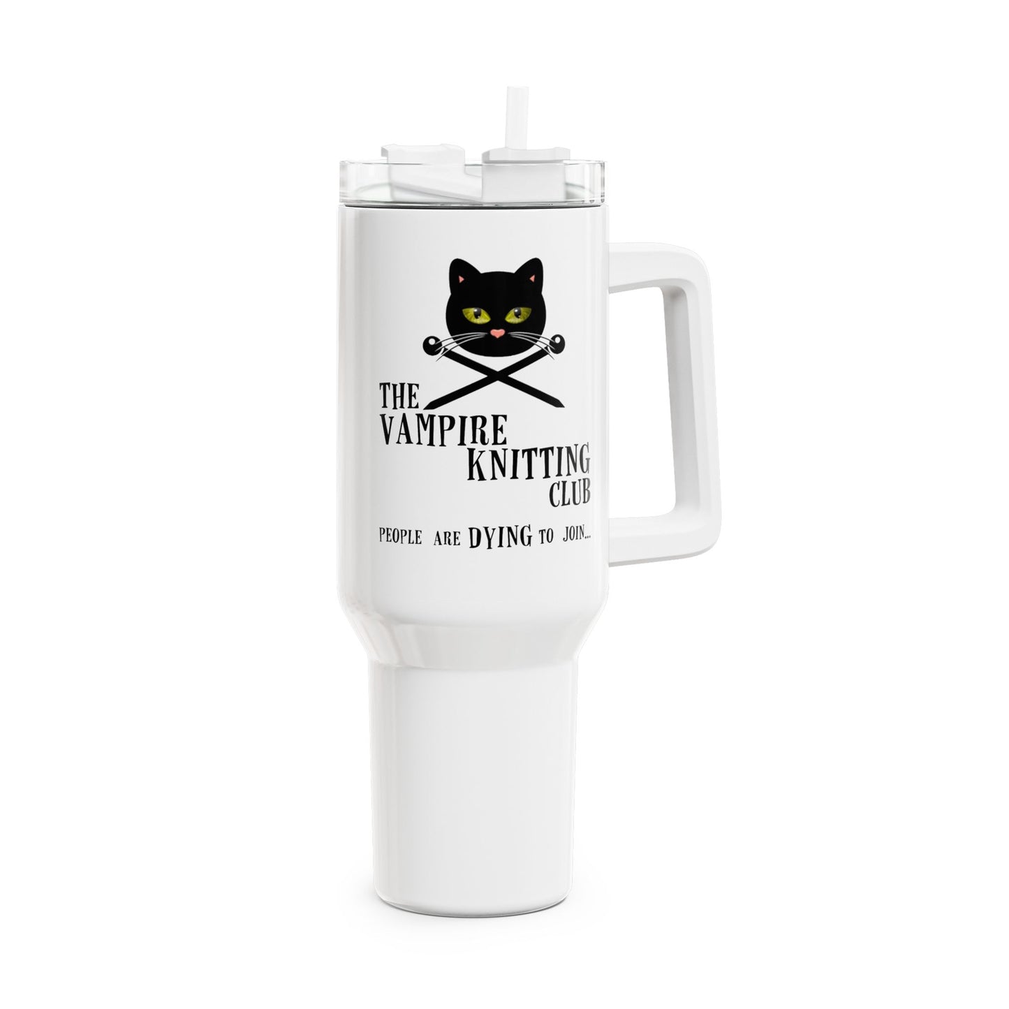 Vampire Knitting Club Insulated Large Travel Mug, 1.2l