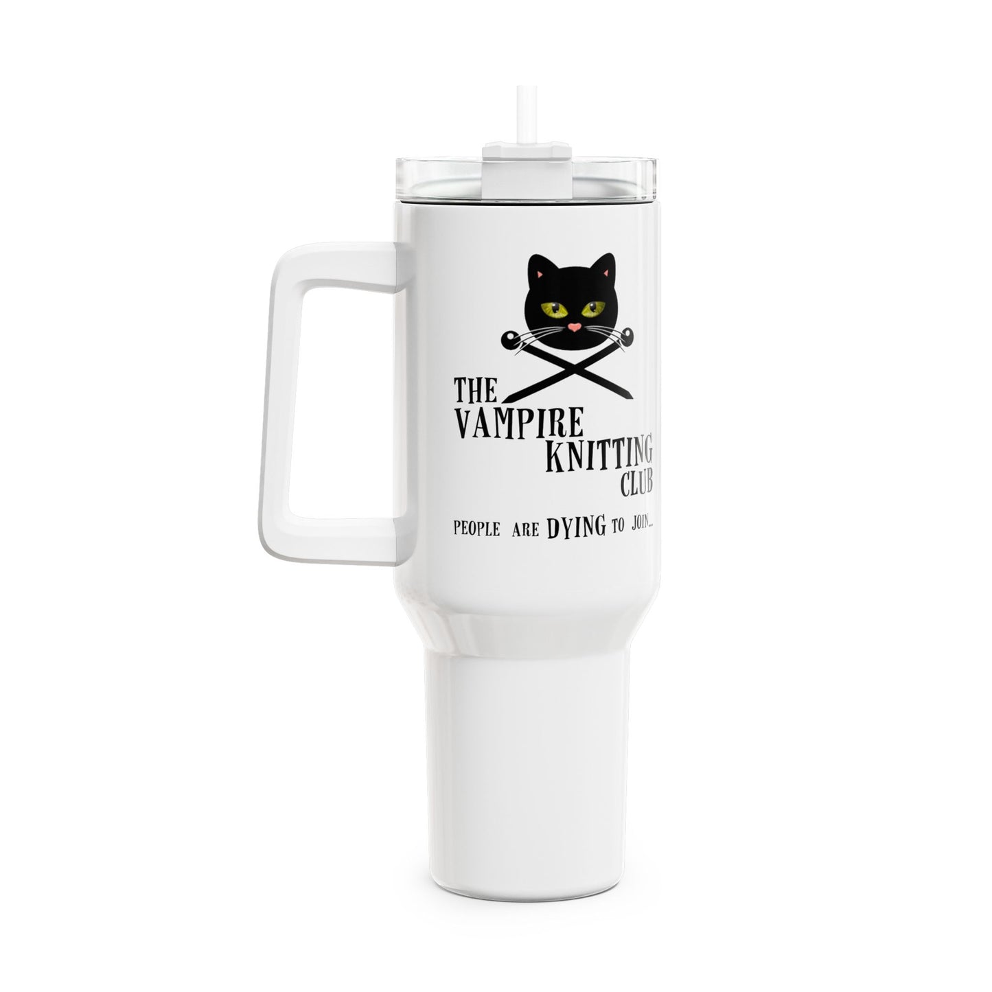 Vampire Knitting Club Insulated Large Travel Mug, 1.2l