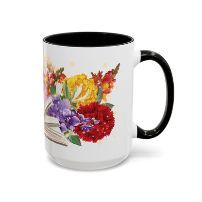 Magical Flowers Mug (11, 15oz). Exclusive Village Flower Shop Mysteries merchandise from Nancy Warren