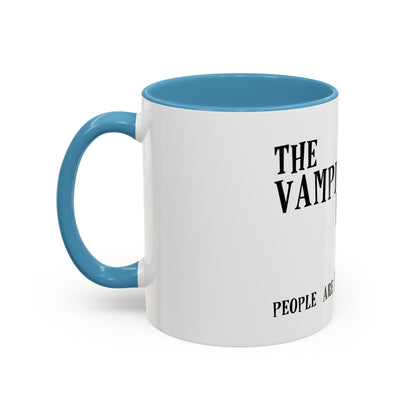 Vampire Knitting Club Mug. Exclusive Vampire Knitting Club merchandise by Nancy Warren.