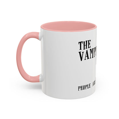 Vampire Knitting Club Mug. Exclusive Vampire Knitting Club merchandise by Nancy Warren.