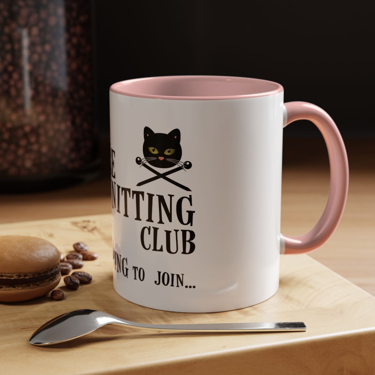 Vampire Knitting Club Mug (11, 15oz - white)