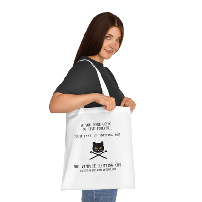 Cotton Tote Knitting Bag Carry your knitting in style with this exclusive design.