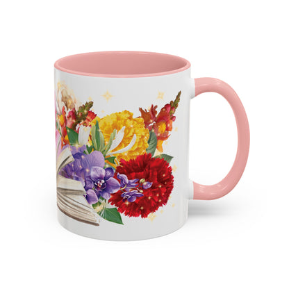 Magical Flowers Mug (11, 15oz). Exclusive Village Flower Shop Mysteries merchandise from Nancy Warren