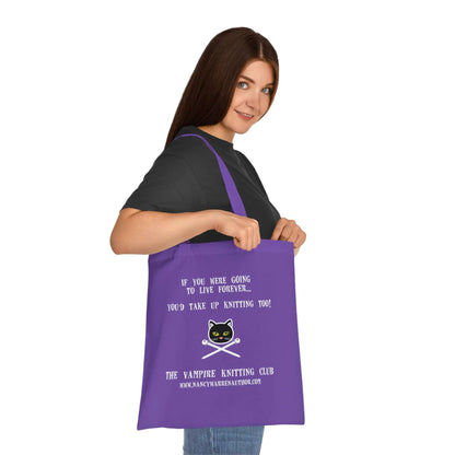 Cotton Tote Knitting Bag Carry your knitting in style with this exclusive design.
