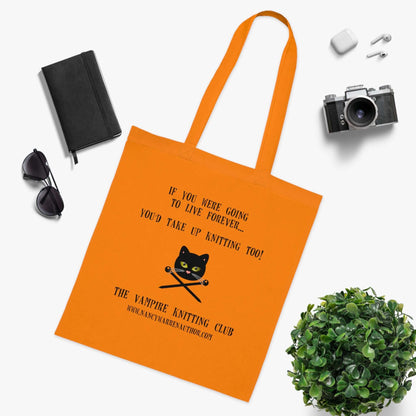 Cotton Tote Knitting Bag Carry your knitting in style with this exclusive design.