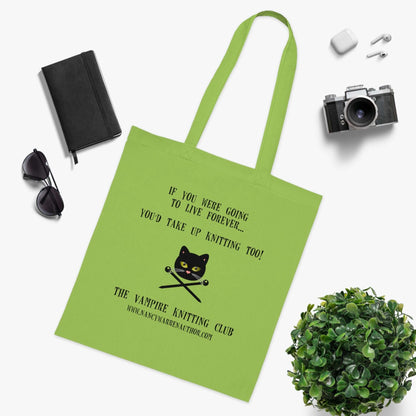 Cotton Tote Knitting Bag Carry your knitting in style with this exclusive design.
