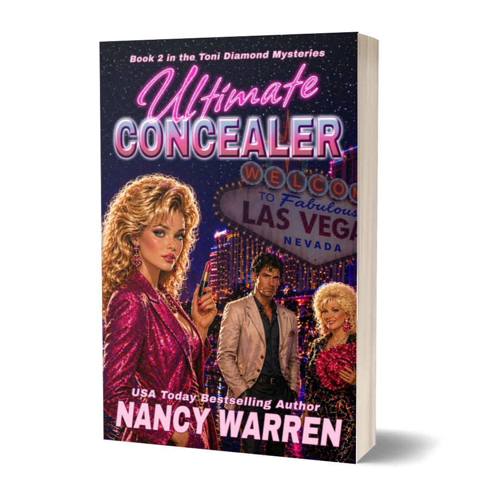 Book cover of 'Ultimate Concealer' by Nancy Warren with a Las Vegas theme