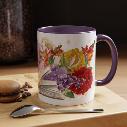 Magical Flowers Mug (11, 15oz). Exclusive Village Flower Shop Mysteries merchandise from Nancy Warren