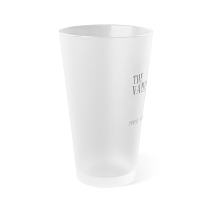 Vampire Knitting Club Frosted Pint Glass, 16oz. Exclusive Vampire Knitting Club merchandise from Nancy Warren.
