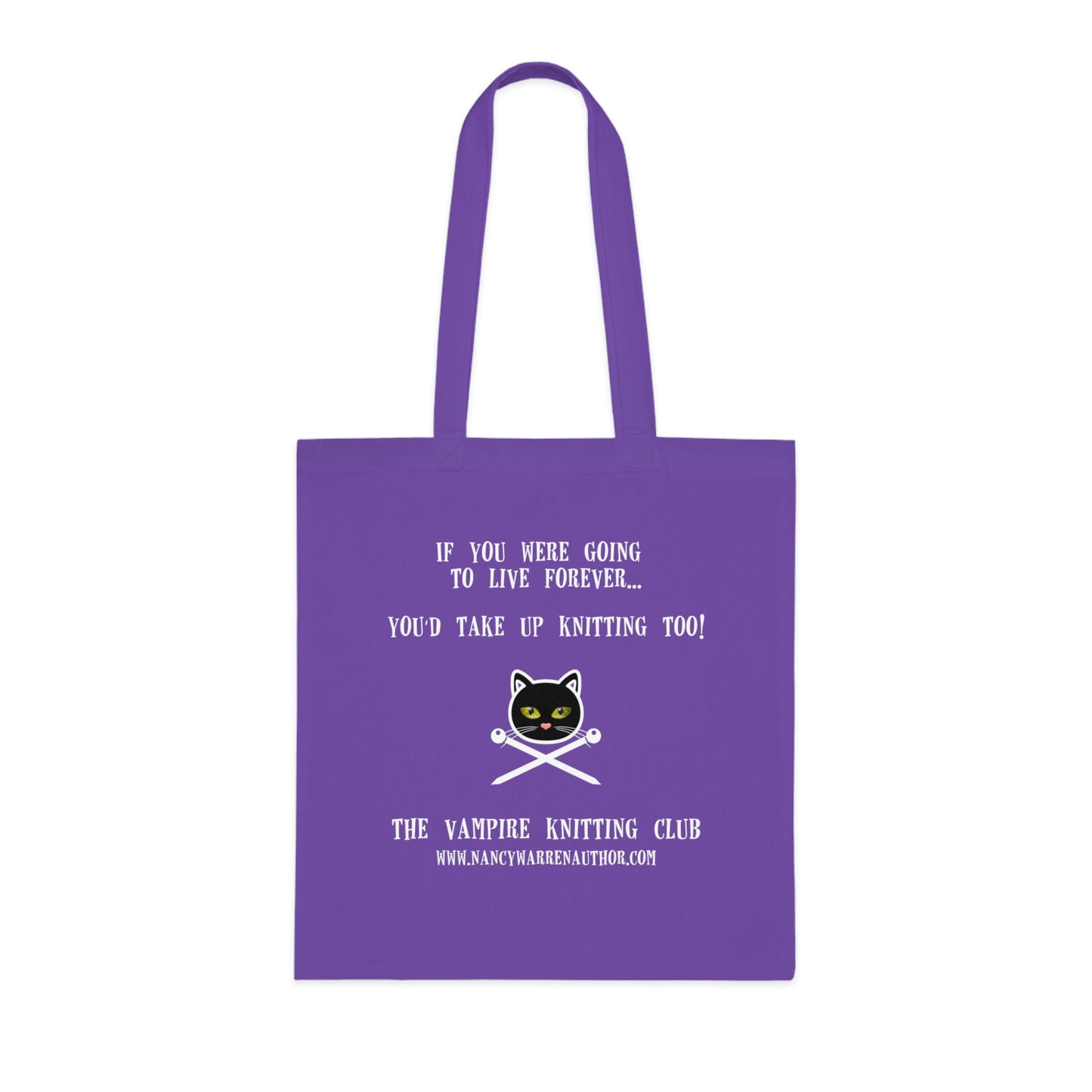 Cotton Tote Knitting Bag