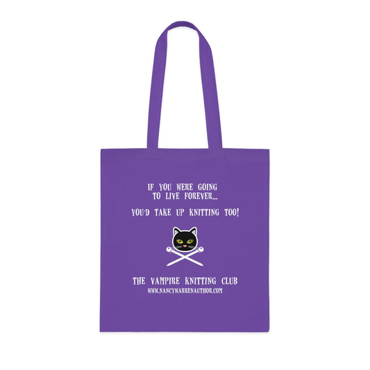 Cotton Tote Knitting Bag