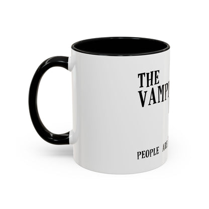 Vampire Knitting Club Mug. Exclusive Vampire Knitting Club merchandise by Nancy Warren.