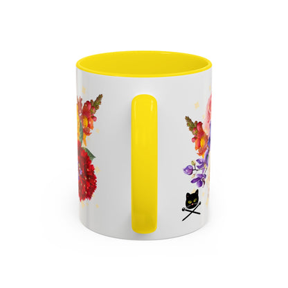 Magical Flowers Mug. Exclusive Village Flower Shop Mysteries merchandise from Nancy Warren.
