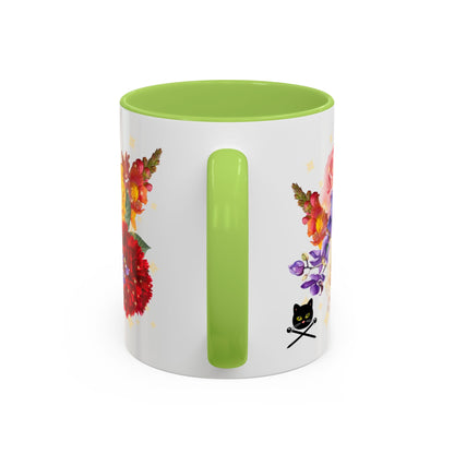Magical Flowers Mug. Exclusive Village Flower Shop Mysteries merchandise from Nancy Warren.