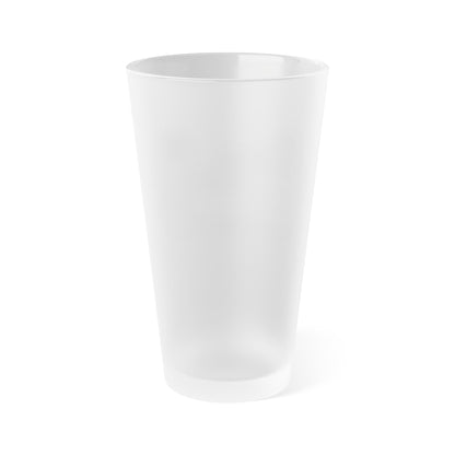 Vampire Knitting Club Frosted Pint Glass, 16oz. Exclusive Vampire Knitting Club merchandise from Nancy Warren.