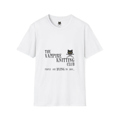 Vampire Knitting Club Unisex T-shirt: Dying to join (Up to 5XL)