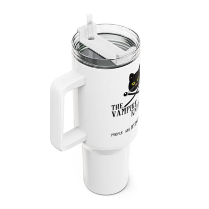 Vampire Knitting Club Insulated Large Travel Mug, 1.2l Exclusive Vampire Knitting Club merchandise by Nancy Warren