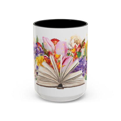 Magical Flowers Mug (11, 15oz). Exclusive Village Flower Shop Mysteries merchandise from Nancy Warren