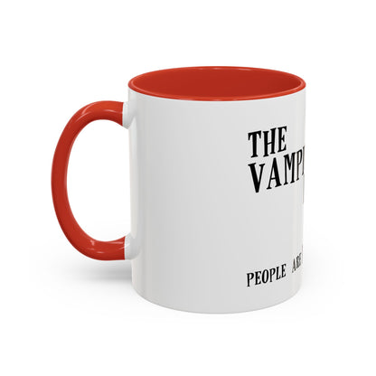 Vampire Knitting Club Mug. Exclusive Vampire Knitting Club merchandise by Nancy Warren.