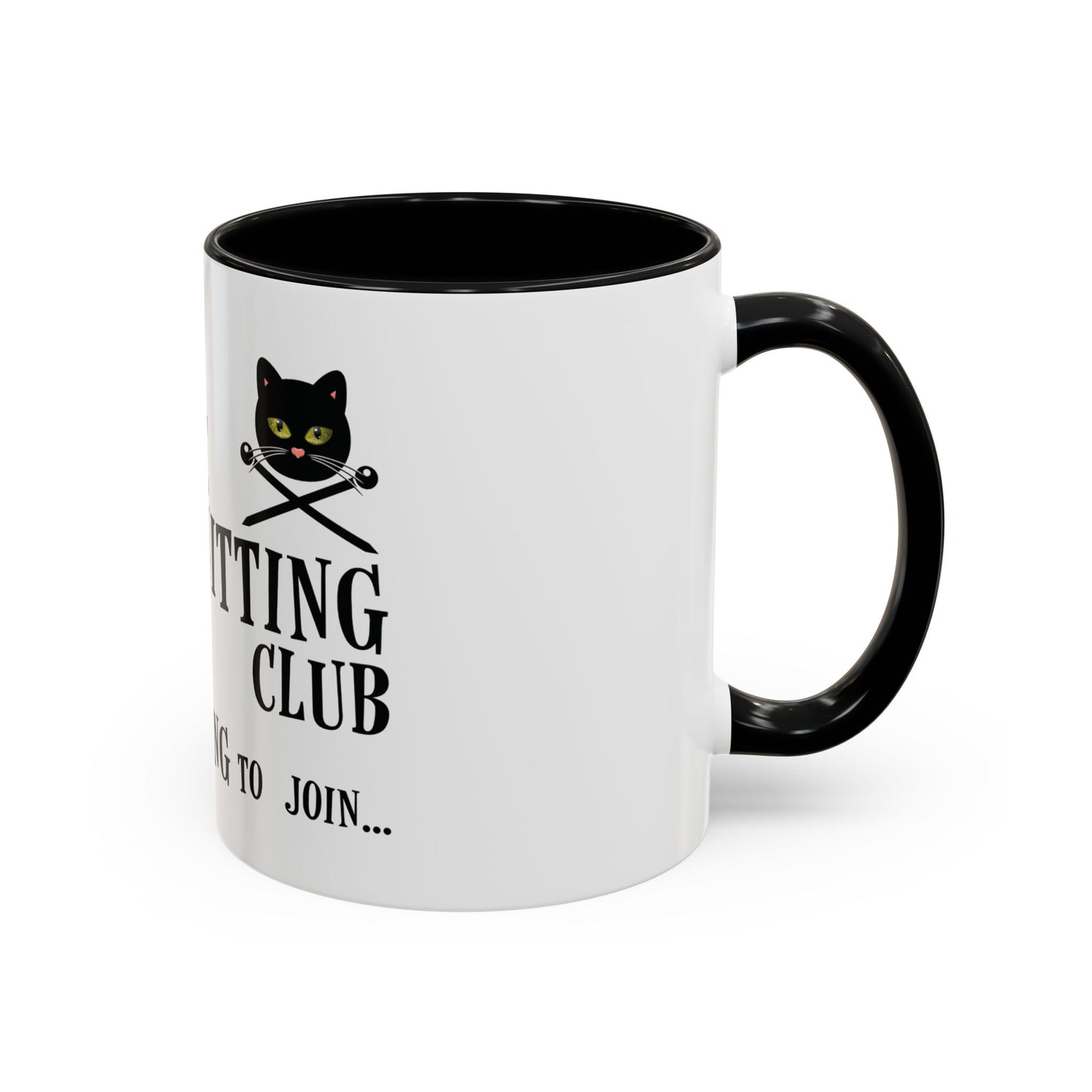 Vampire Knitting Club Mug (11, 15oz - white)