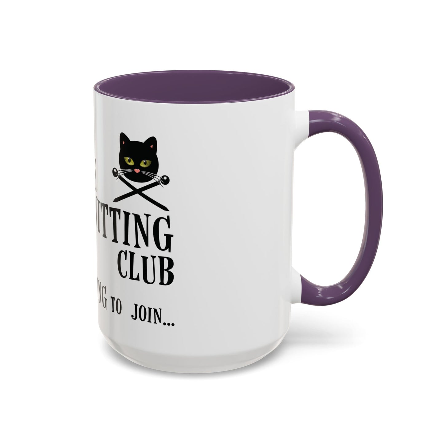 Vampire Knitting Club Mug (11, 15oz - white)