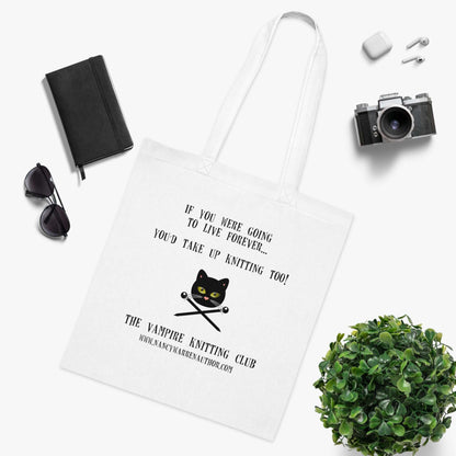 Cotton Tote Knitting Bag Carry your knitting in style with this exclusive design.
