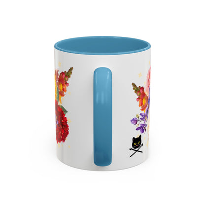 Magical Flowers Mug. Exclusive Village Flower Shop Mysteries merchandise from Nancy Warren.