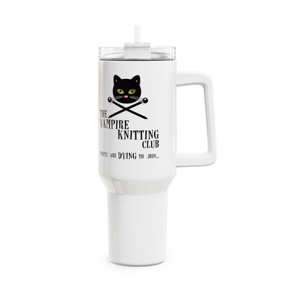 Vampire Knitting Club Insulated Large Travel Mug, 1.2l Exclusive Vampire Knitting Club merchandise by Nancy Warren