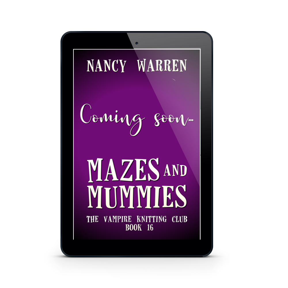 PRE-ORDER: Mazes and Mummies (The Vampire Knitting Club, book 16, ebook) EARLY RELEASE
